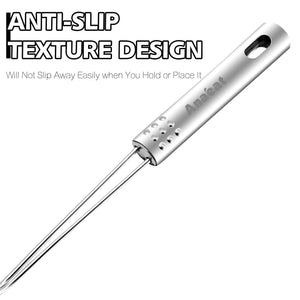 Anaeat Stainless Steel Spider Strainer Skimmer, Set of 3 Professional Kitchen Pasta Strainer Spoon with Long Handle - Asian Stra