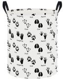 CLOCOR Large Laundry Basket,Waterproof Nursery Hamper,Collapsible Fabric Storage Container,Room Decor,Gift Basket(Animal Paw