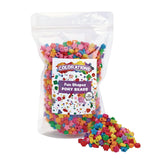 Colorations fun shapes pony beads, 1lb, set of 1800 beads, lacing hole 1/8 inches, craft, hobby, arts & crafts, fun, art supplie