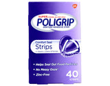 Super Poligrip Strips Size 40 Ct Poligrip Strong All Day Comfort Seal Denture Adhesive Strips