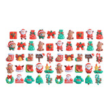 CALANDIS 50Pcs Cartoon Christmas Flatback Embellishments for DIY Phone Case Hair Clip | Scrapbook Embellishments | Scrapbooking
