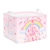 HUUMONSS Rainbow Animals Baby Laundry Hamper Collapsible Clothes Kids Storage Basket Large Girls Gift Toy Box Bin for Bedroom, C