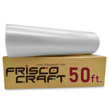 Frisco Craft Clear Transfer Tape for Vinyl Roll - Lay Flat Application Tape, Cricut & Silhouette, Medium Tack Transfer Paper for