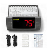 Digital Temperature Controller XR03CX-4N0F1 for Commercial Refrigeration, 120V 50-60Hz, Compatible with Dixell Programmable Refr