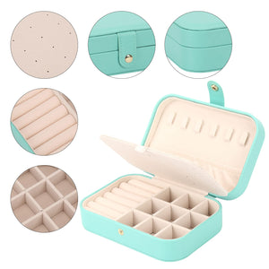 FEISCON Jewelry Box, Travel Jewelry Organizer Case Small Jewelry Storage and Organizers Craft Containers Travel Mini Organizer/G