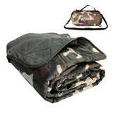 sheelokhwui 4-in-1 Large Outdoor Blanket - Waterproof & Windproof Thickened Warm Fleece Camping Blanket for Stadium, Hiking, Spo
