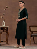 Libas Women'S Viscose Rayon Yoke Design Kurta Set (36900 Green Green Xs