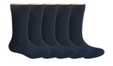 Iba & Isba MenS Cotton Full Length Formal Socks (Black_Pack Of 5)