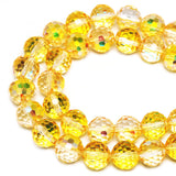 DIQIO 8mm Sparkle 96 Faceted Crystal Beads (65-72pcs, Glistening Gold)