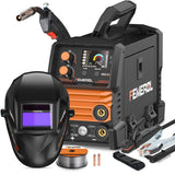 FEMEROL 140A 3 in 1 MIG Welder,Flux Core, MIG/Lift TIG/Stick Welding Machine 110V Portable IGBT Inverter Synergic Control, LED D