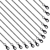 Lemonkey 24 Pack Necklace Chains Bulk,Black Plated DIY Cable Link Chains for Jewelry Making 20 Inches