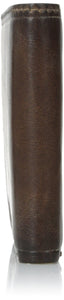 Frye mens Logan Antique Pull Up Billfold Leather wallets, Dark Brown, One Size US