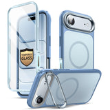 i-Blason for iPhone Air Case MagSafe with Stand [9H Tempered Glass Screen Protector] [Camera Control Button] Military-Grade Prot