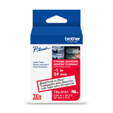 Brother Genuine P-Touch TZe Black Print on Clear Label Tape (TZeS151), Strong Adhesive Laminated,1in x 26.2ft (24mm x 8m), for S