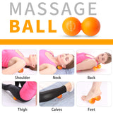 MURLIEN Peanut Massage Ball, Double Lacrosse Ball for Myofascial Release, Trigger Point Therapy, Muscle Relief, Acupoint Massage