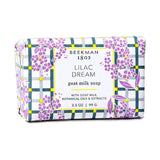 Beekman 1802 Lilac Dream Goat Milk Soap - 3.5 oz Each - Scented - Nourish, Moisturize & Hydrate - 100% Vegetable Soap with Lacti