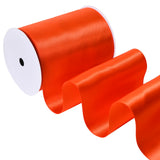 Ribest Orange Double Faced Satin Ribbon, 4 Inch 5 Yard Ribbon for Crafts Gift Wrapping Bows Wedding Party Decoration Bouquet