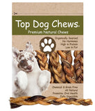 Top Dog Chews - 12 Braided Bully Sticks (10 Pack), 100% Natural Beef Pizzle Sticks, Long-Lasting Dog Chews, Healthy Protein-Rich