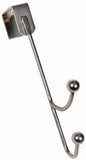 Dorman Hardware 4-1933 Over The Door One Double Hook, Satin Nickel