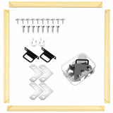 DoubleFill 1 Pack Canvas Stretcher Bars, 8x8 in, Wood Frame Kit