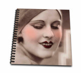 3dRose db_26046_1 Lipstick and EyebrowsDrawing Book, 8 by 8Inch