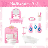 20 Pieces Doll House Furniture and Accessories Set Dollhouse Furniture Set Mini Dollhouse Furniture 1 12 Scale Bedroom Living Ro