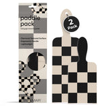 FRAMAR Checkered Balayage Board and Paddle Set - Long and Short Foil For Highlights, Highlighting Board, Hair Salon Supplies, Fo