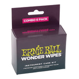 Ernie Ball Wonder Wipes Combo Pack, 6-Pack (P04279)