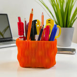 Sentosa Modern Wave Design Pen Stand Organizer MultiCompartment Desk Organizer for Office, Home & Study Table | Stylish Stati