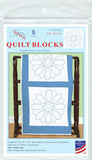 Jack Dempsey Needle Art XX Swirls Quilt Block, white, By the yard