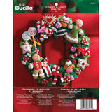 Bucilla Felt Applique Wreath Kit, 15Inch Round, 86264 Cookies & Candy