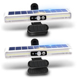 sunlight encounter Clip On Solar Motion Lights Outdoor Waterproof, 2 Pack Fence Lights Outside with 36 LEDs, 6000K, Portable Sol