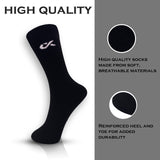 Xjarvis Texas Mens Formal Crew Socks For Office Business School Uniform & Work Use | Cotton Rich Odour-Free Breathable Calf-Length Socks For Men |Pack Of 3 (Black),Black,,B0CQK6LSRS