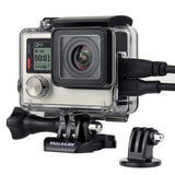YALLSAME Skeleton Case for GoPro Hero 4/3+/3 with Tripod Mount & Quick Release Buckle Easy Charging Open Connectable Protective 
