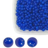 4mm Royal Blue Glass Seed Beads Bulks- 2000pcs 5/32 inch-Sparkling Round Space Smooth & Durable Beads for Bracelets,Necklaces, E