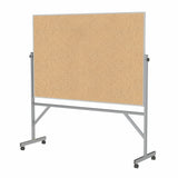 Ghent 4 H x 6 W Aluminum Frame Reversible Natural Cork/Natural Cork