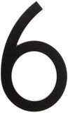 HyKo Products FM6/6 Floating House Number 6 (SIX), 6 High, Black