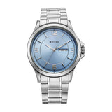 Titan Neo Arabic Quartz Ice Blue Round Dial Men'S Watch | Stainless Steel Strap Material | Watches For Men Analog - 1870Sm07