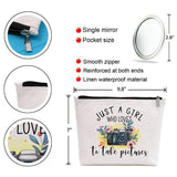 GevGuxLuo Photographers Gifts, Birthday Gift for Best Friend Sister, Photography Camera Accessories, Photo Lovers Makeup Bag Zip
