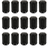 15Pcs 13mm Clip-on Ferrite Ring Core RFI EMI Noise Suppressor Cable Clip for Telephones Tvs Speakers Radio Audio Equipment Noise Suppressor Video Cable Power Cord