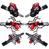 PHALIN Halloween Hair Clips Gothic Large Spider Web Skull Hair Clip for Women Spooky Alligator Duckbill Hair Pins Barrettes Hall