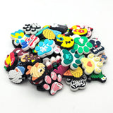 YOKUSHI 50 Pcs Cute Focal Beads for Pens Bulk, Cartoon Charms Loose Rubber Shaped Bead for Keychain DIY Beadable Pens Making Sup