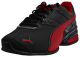 PUMA Mens Tazon 6 FM Shoes, Black-Red Dahlia, 9.5