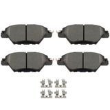 SCITOO D1934 Rear Ceramic Brake Pads Sets w/Hardware Replacement For Mazda For CX-9 2016-2023