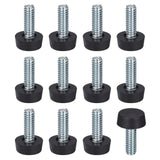 uxcell Adjustable Furniture Feet, 12Pcs 1/4-20 UNC Thread - Furniture Leveling Leg Screw in Threaded for Table, Chairs, Sofa, Wa