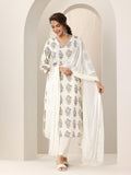 Libas Women'S Pure Cotton Kurta Sets (99307_Off White_S)