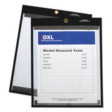 CLine 85912 Magnetic Stitched Shop Ticket Holders, Clear, 75Inch, 9 x 12, 25/Box