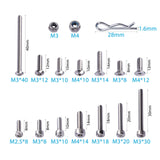 LordHardware 205pcs RC Crawler Car Screw Tool Kit DIY Accessories Parts for 1/10 1/8 RC Car Truck
