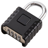 1 Pack disecu Large Heavy Duty 4 Digit Combination Lock, One Touch Unlocking, Anti-Error Feature, High Security Outdoor Waterpro