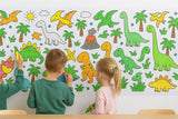 Rightcyclopedia Drawing Colouring Roll Sheet for Kids | Dino Theme |10 Feet Long Scroll 30 x 300cms Giant Poster Graffiti Art